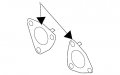 Volkswagen 7l6 253 115 F Catalytic Converter Gasket