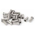 Uxcell A16070700ux0252 Closed End Rivet Nut M5x18 5mm 304 Stainless Steel Straight Knurled Fastener 20pcs