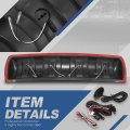Auto Dynasty Universal Front Top Roof Mounted Driving Fog Light Lamps With Switch And Wiring Harness Black Frame Amber Lens
