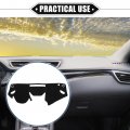 Vekauto Car Dashboard Cover Mat Compatible For Subaru Impreza 2017-2020 Protective Polyester Black Center Console Interior Trim