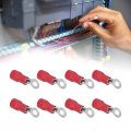 1000pcs 22-22 Gauge Ring Insulated Electrical Wire Terminals Crimp Connectors Red