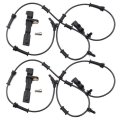 4 Pack Front Rear Left Right Abs Wheel Speed Sensor For Jeep Wrangler 2007-2014 68003281aa 68003281ac Als1918 52125003ab 