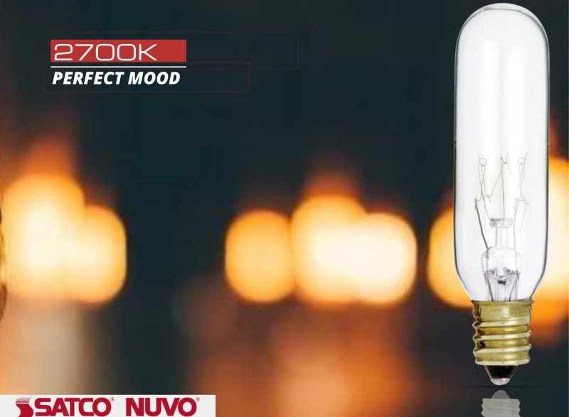 Satco S3912 15t6 Cl E12 145v 15 Watt T6 Incandescent Clear 2000 Average Rated Hours 90 Lumens Candelabra Base 145 Volt For
