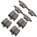 Brake Pad Set 8pcs Front And Rear Semi-metal D853 D876 For Mercedes Benz Clk320 2000-2003 Clk430 2001-2003 E320 1996-2002 E430 