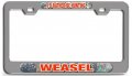 I D Rather Be Hunting Weasel Ch 3d Metal License Plate Frame Auto Suv Truck Tag Holder E4 