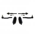 Partsw Tie Rod Ends Outer Inner With Bellow Boots 6 Pieces Steering Kit Left Right Side 