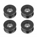 U Groove Wheel Ua Type Pulley 4pcs Roller Guide 0840uu 0 31 With Steel Bearings Rail Track Linear Motion System 