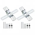 Uxcell Light Crossbar Kit 4 Inch Cross-shaped Mounting Bracket Universal Lighting Fixture With Screws And Nuts 2pcs
