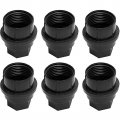 Secosautoparts 24 Pcs Black Plastic Wheel Lug Nut Cap Cover Compatible With Gmc Chevy Gm Trucks Thread M27-2 0 Hex Size 22mm