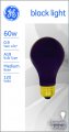Ge Lighting A19 Black Incandescent Light Bulb 60-watt Replacement Medium Base 6-pack