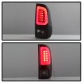 Acanii For 1997-2003 Ford F150 99-07 F250 F350 F450 Sd Black Smoked Led Tube Tail Lights Brake Lamps Left Right