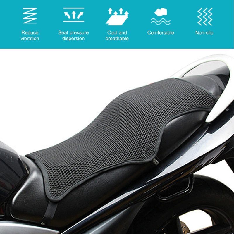Gift2u Motorcycle Cooling Seat Cover 24 8x14 1 Motorcycle Cushion Pad 3d Honeycomb Breathable Mesh Covers Suitable For Retro