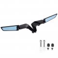 Ledishun Motorcycle Rearview Mirrors Wind Wing Adjustable Rotating Side Mirror Winglet Compatible With Ducati Monster 821