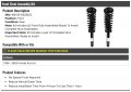 Front Strut And Coil Spring Assembly Kit Compatible With 1998-2002 Honda Accord