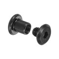 10 Sets Screw Post Male M4x4mm Stainless Steel Rivets Female 5x5 Hex Drive Binding Screws Belt Buckle Bolts Leather Fastener 
