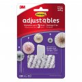 3m 17820-18es Command Adjustables Adhesive Strips Clear Pack Of 18