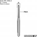 Burkit M1 9 X 0 4 Thread Tap Right Hand Hss Straight Fluted Machine