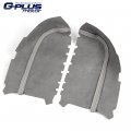 G-plus Gray 2pcs Front Door Armrest Leather Cover Center Console Compatible With Honda Pilot 2009 2010 2011 2012 2013 2014 2015