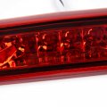 Led 3rd Brake Light For 97-01 Jeep Cherokee Third Stop Lamp Red Lens Chrome Housing