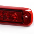 Led 3rd Brake Light For 97-01 Jeep Cherokee Third Stop Lamp Red Lens Chrome Housing