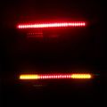 Motorcycle Led Light Strip 2 Pack Red And Yellow Brake Tail Turn Signal Lamp Dc 12v Ip68 Waterproof 3528 3014 48smd Sl0037