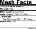 Ccg 6 X36 Diamond Extreme Grill Mesh Sheet Silver