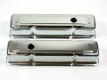 Chevy 283 350 Stamped Steel Tall Valve Cover Set Chrome Bpe-2402c 
