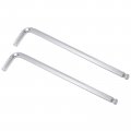 3 8 Ball End Hex Key Wrench L Shaped Long Arm Cr-v Repairing Tool Sae 2 Pcs 