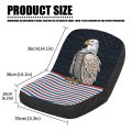 Fuialdolg Universal Tractor Seat Cover American Flag Cushion Pad Fit For Skid Loader Backhoe