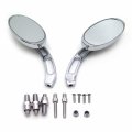 Httmt Mt252-006 Ttt004- Oval Shape Custom Chrome Mirrors Compatible With Cbr600 900 929 954 1000rr