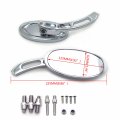 Httmt Mt252-006 Ttt004- Oval Shape Custom Chrome Mirrors Compatible With Cbr600 900 929 954 1000rr