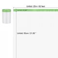 Uxcell Pre-taped Masking Film 22 X 82ft Plastic Drop Cloth With Low-tack Painters Tape For Painting Protection Green 2pcs