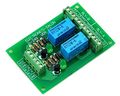 Electronics-salon Two Dpdt Signal Relay Module Board Dc12v Version For Pic Arduino 8051 Avr