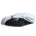 Waterproof Full Car Cover For 2014 2019 Corvette C7 6 Layers With Cotton Liner Zipper Door 18 Point Windproof Bands Silver All 