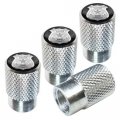 Tricktoppers Polhed Silver Billet Knurled Aluminum Tire Wheel Valve Stem Dust Caps For Cars Trucks Trailers Suv S Rv S