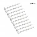 Uxcell M6x110mm Phillips Head Machine Screws Zinc Plated Cross Screw Leather Fasteners Bolts For Account Book Half Thread