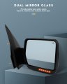 Ocpty Towing Mirror Power Heated Right Passenger Side Tow Fit For 2007-2014ford For F-150 Series Truck Pickup With Turn Signal