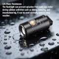 Key Chain Flashlight Aluminum Alloy Led Mini With 5 Lighting Modes And Magnetic Charging For Outdoor Use