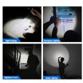 Key Chain Flashlight Aluminum Alloy Led Mini With 5 Lighting Modes And Magnetic Charging For Outdoor Use