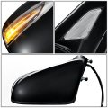 Lx1320111 Factory Style Driver Left Side Mirror Manual Folding Power Adjust Heated Glass Turn Signal Puddle Light Compatible