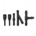 Acropix Rear Windshield Washer Nozzles Fit For Vw Golf Jetta With Hose Connector Pack Of 5 Black 