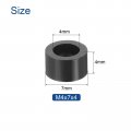 Uxcell 100pcs Nylon Round Spacers 4mm Id 7mm Od Height Screws Without Threaded Plastic Spacer For M4 Black