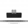 Uxcell 10pcs 6 Holes Screwdriver Bit Holder 7 2mm Dia Plastic Hex Shank Storage Case Black