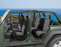Carscover Custom Fit 2011-2018 Jeep Wrangler Unlimited 4dr Jk Neoprene Car Suv Wagon Front Rear Seat Covers Gray Black Sides