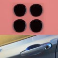 Beler 4pcs Universal Black Car Exterior Door Lock Keyhole Protector Stickers Trim
