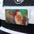 Graphics More Christmas Holiday Jolly Happy Santa Claus Novelty Metal Vanity Tag License Plate