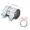 X Autohaux Exhaust Pipe Sleeve Connector Clamp Coupler For Vw Golf Jetta Passat 62 94 Mm