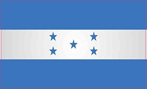 Stickertalk Honduras Flag Vinyl Sticker 5 Inches By 3