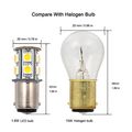 Grv Ba15d 1142 1076 1176 High Bright Car Led Bulb 13-5050smd Ac Dc12v 24v Warm White Pack Of 10
