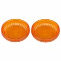 Xmmt Plastic Amber Turn Signal Lens Indicators Cover For Y-amaha V-star V-max Virago 250 750 1100 Road Royal Star 2pcs